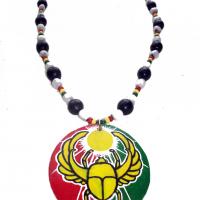 Collier symbole egyptien scarabee